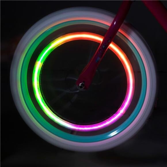 Color Morphing LED Bicycle Spoke Clip Lights, 2 Mini LED Lights - Picture 4 of 6